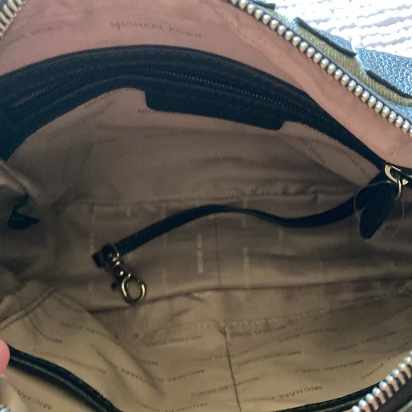 MICHAEL Michael Kors Striped Leather and Denim Crossbody - Picture 8 of 8